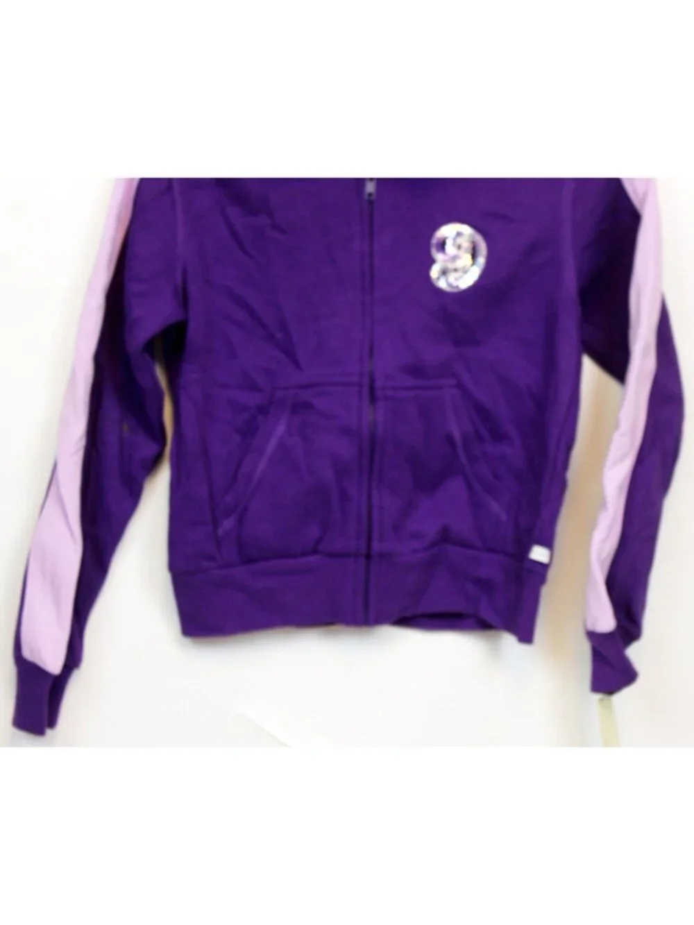 Y2K Oshkosh 2pc Outfit sz M 8-10 Purple Track Suit Hoodie Sweatpants Sporty NEW